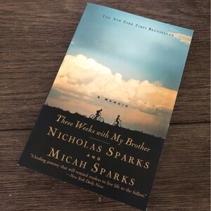 Three Weeks with my Brother by: Nicholas Sparks paperback book